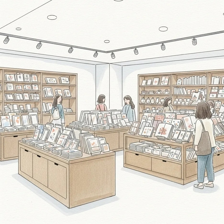 박물관 굿즈샵에서 다양한 기념품 구경