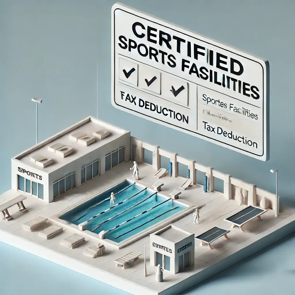 소득공제가 가능한 체육시설을 설명하는 일러스트.
