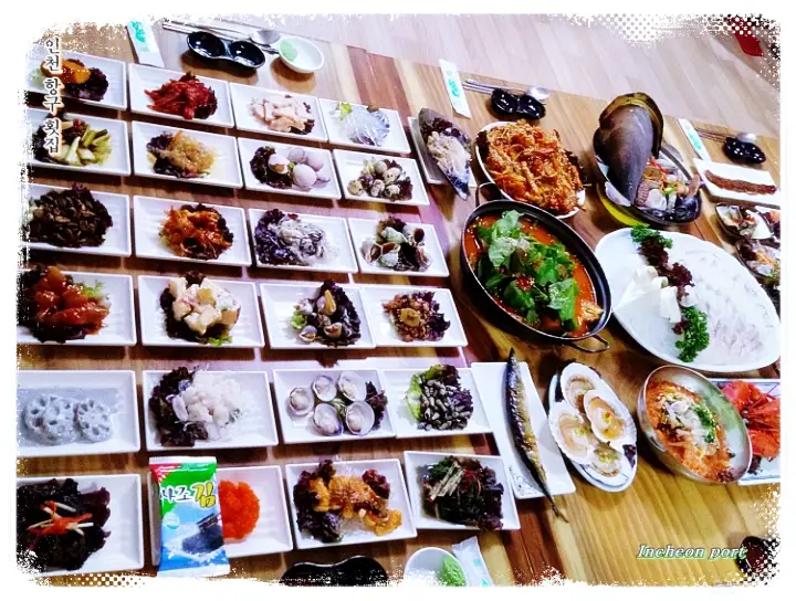 바다가 한 상에 랍스터 아구찜 해산물 60첩 반상 회정식 해물 한상 인천 맛집