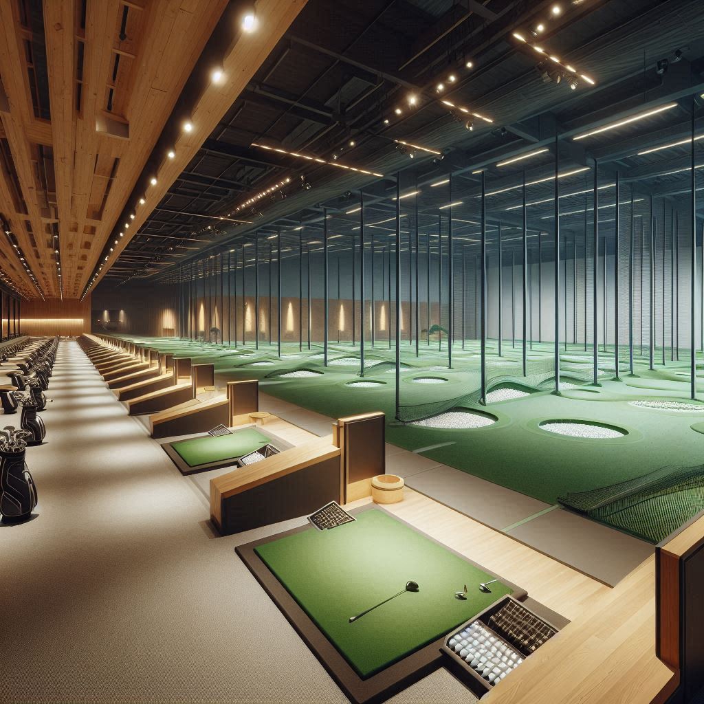 실내골프연습장 배경