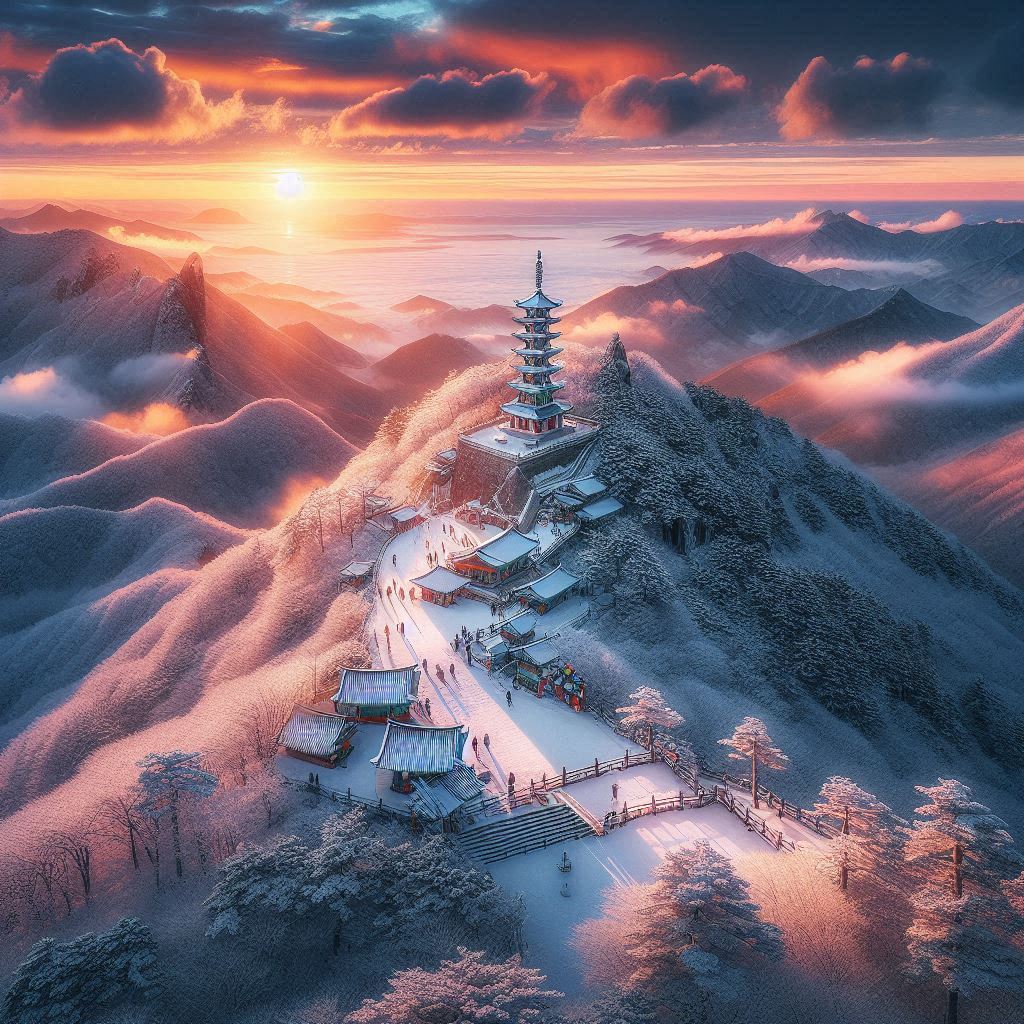 忠清道ソルグワンボンドソルファ山, グァンデク山, ボンス山, ドゴ山の冬