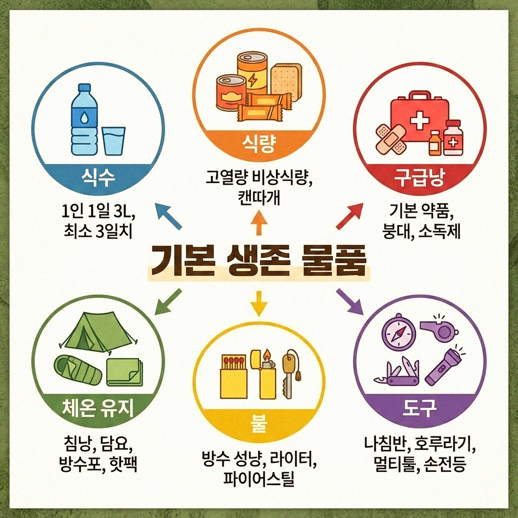 차 안을 든든하게 비상용품 챙기는 리스트