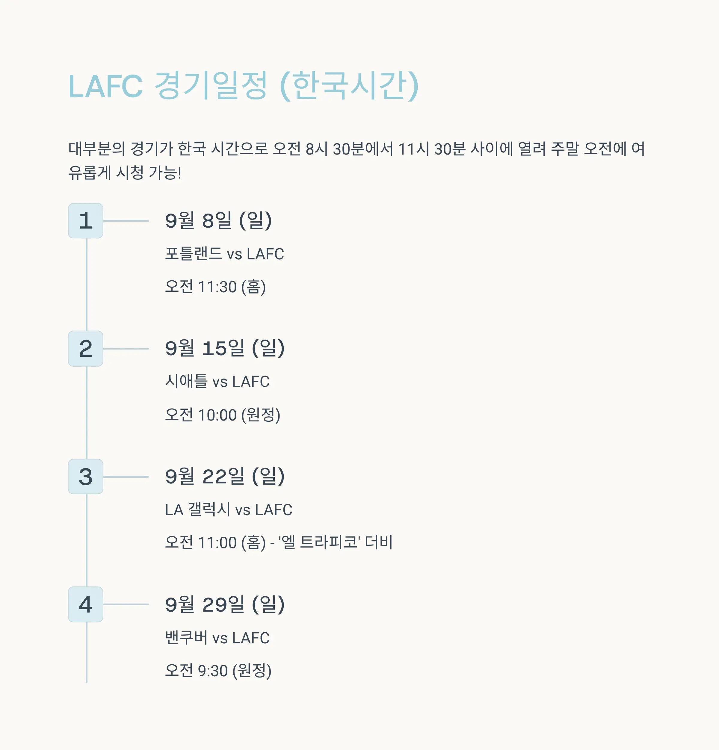 경기 시청 꿀팁과 하이라이트