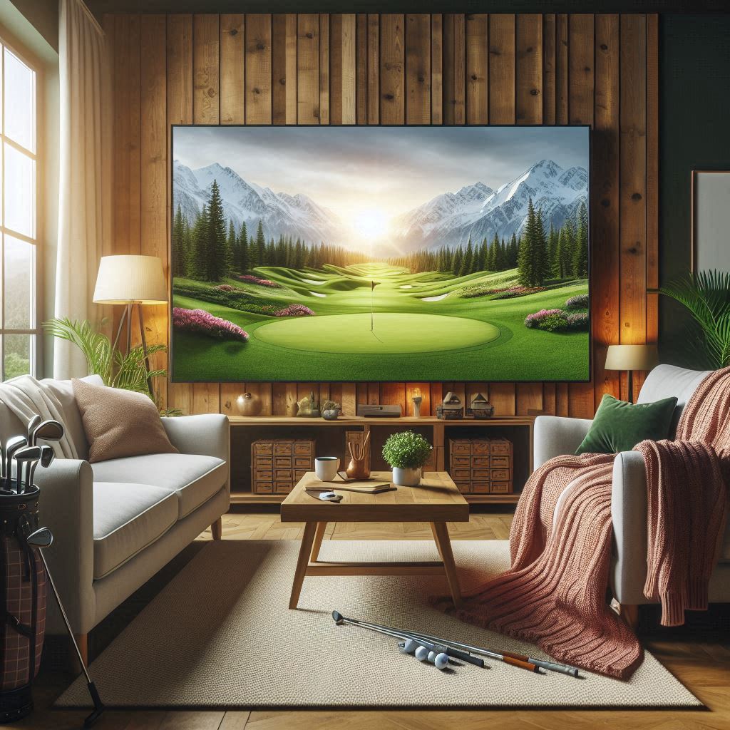 스크린골프장 배경