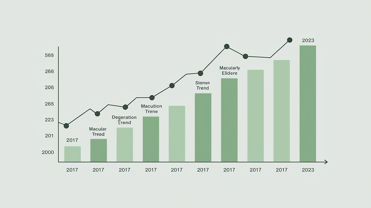 고령화와 발병율 증가를 나타내는 그래프