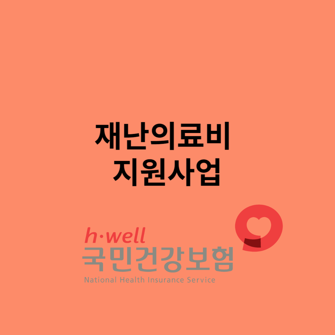 재난의료비 지원사업 확대 지원 정리