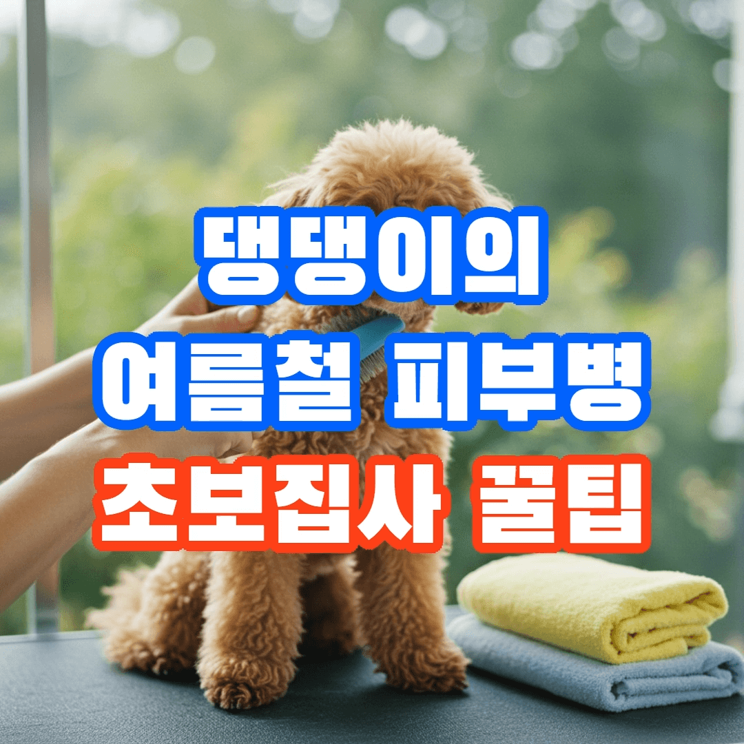 반려견의 여름철 피부병 걱정 되시나요? 초보 주인이 알아야 할 피부관리 꿀팁 5가지🐶