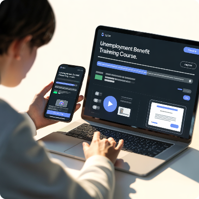 2026 실업급여 수급자격 신청자 온라인 교육 이미지