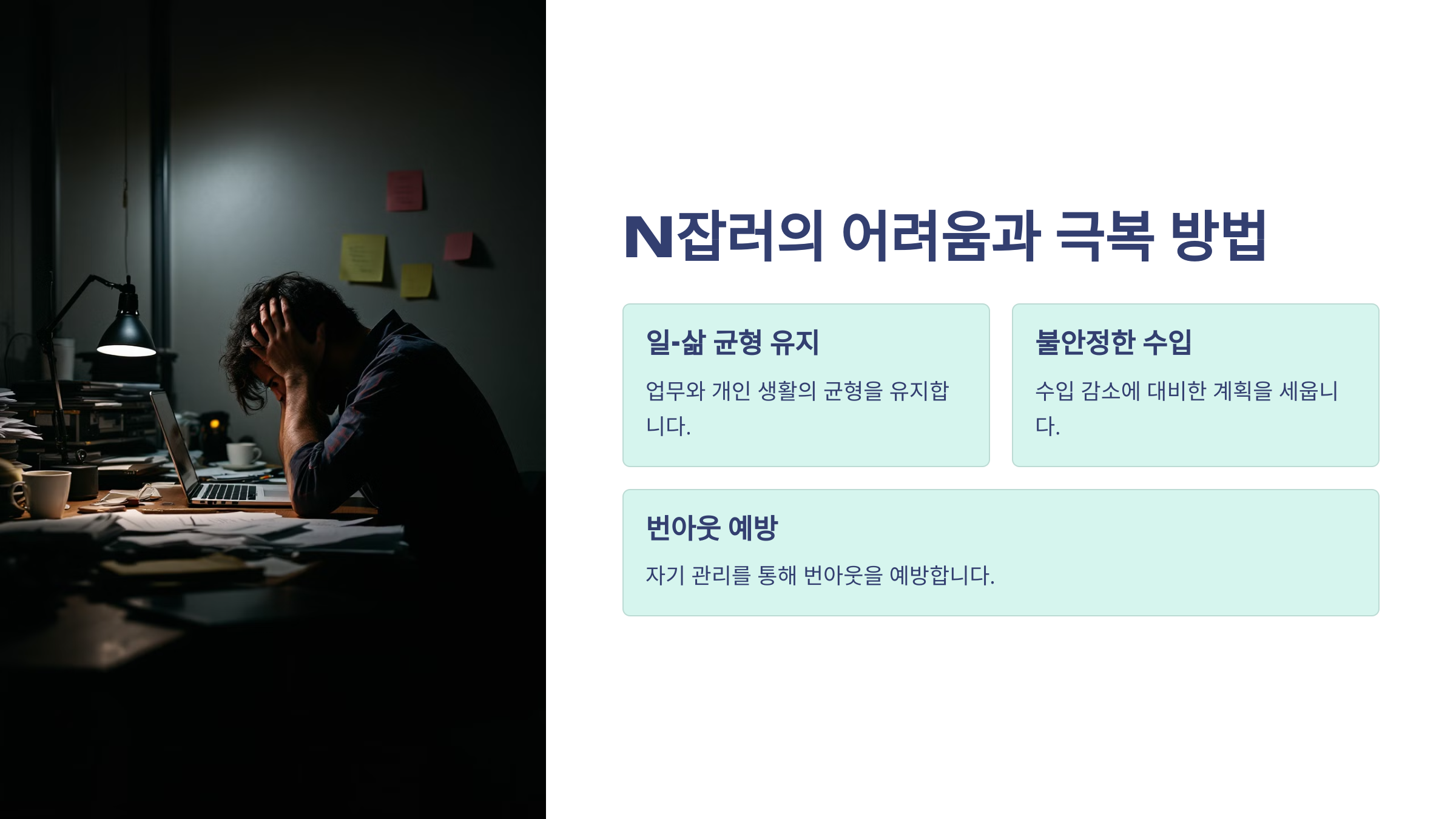 N잡러의 현실적인 어려움