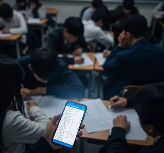 모의고사 정답 유출