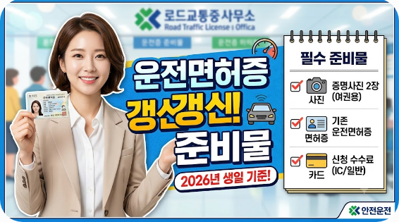 운전면허증 갱신 준비물