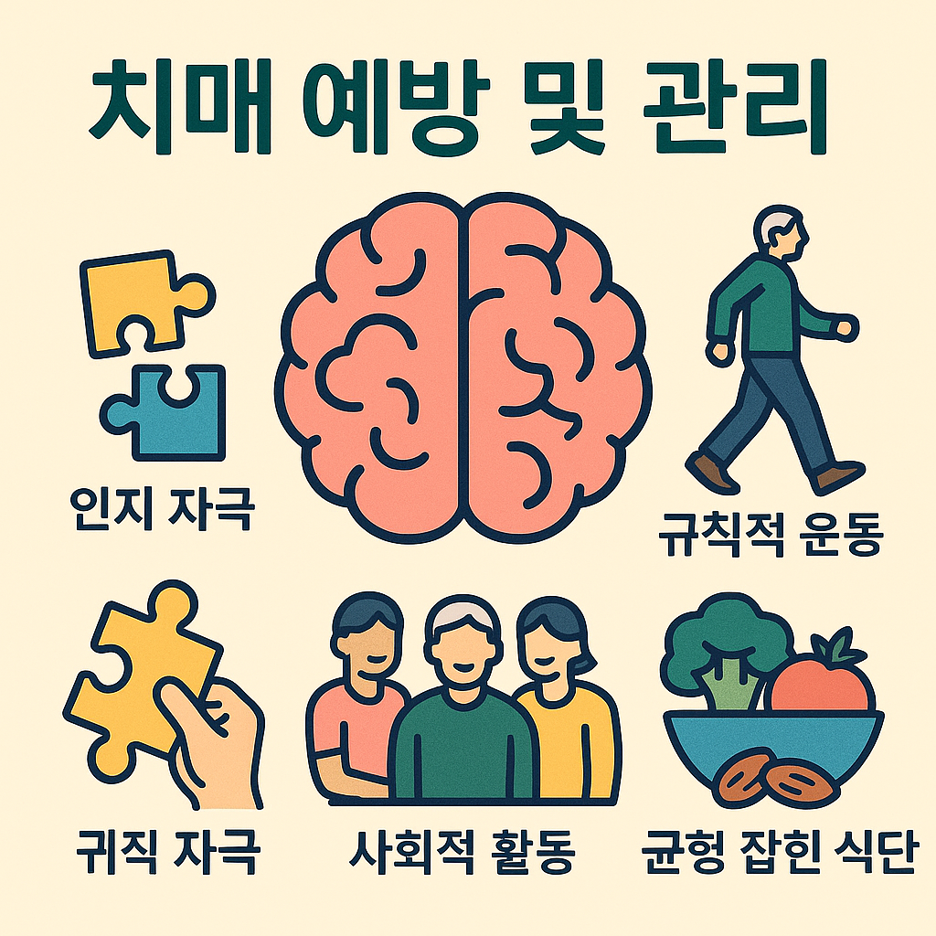 치매 예방 및 관리 인지검사 규칙적인운동