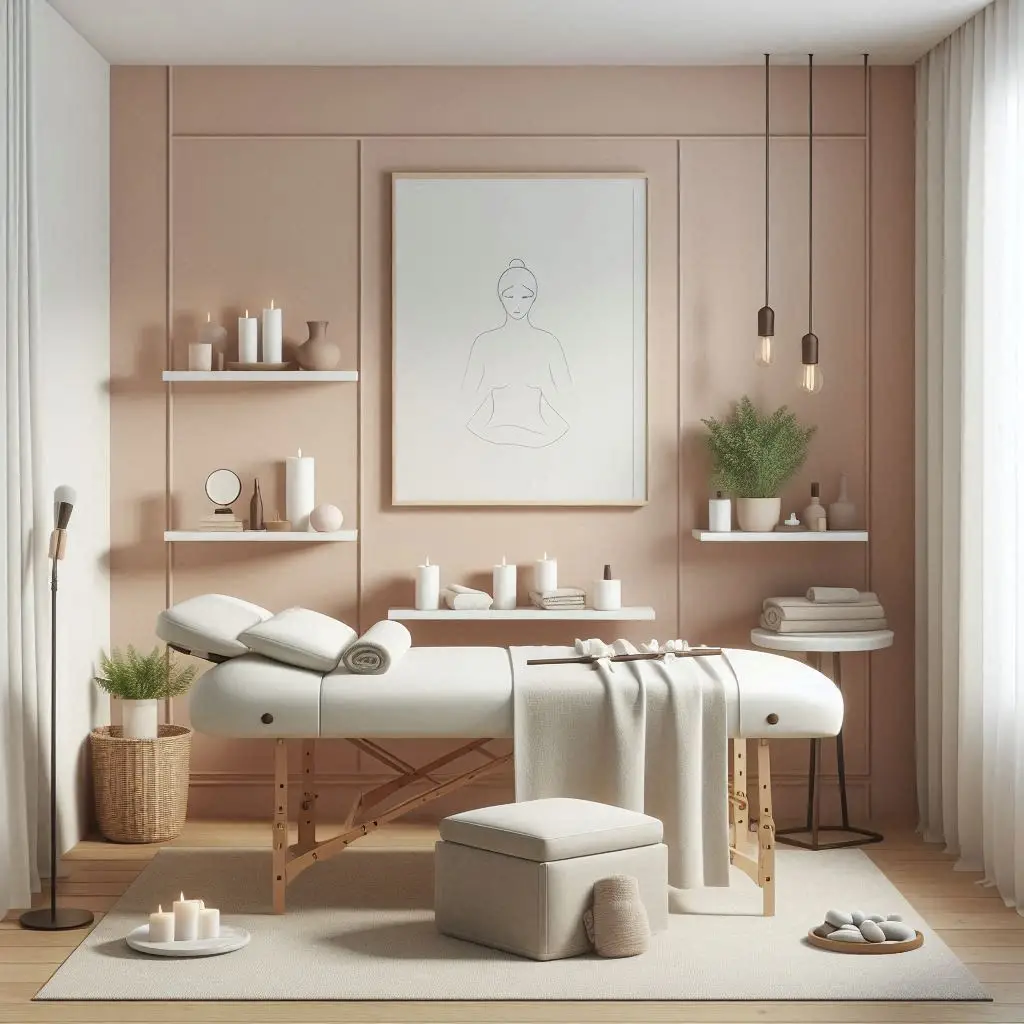 피부,체형관리 샵 배경