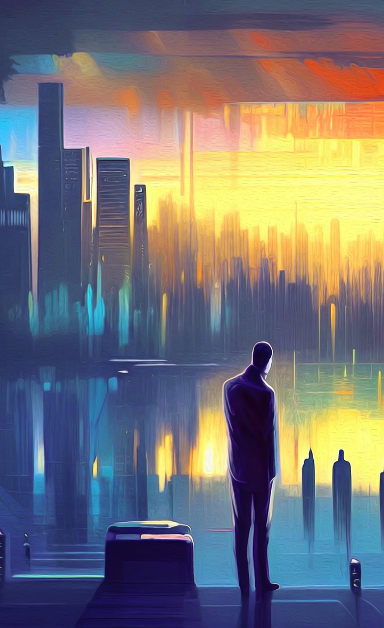 미스터리한 느낌의 그림