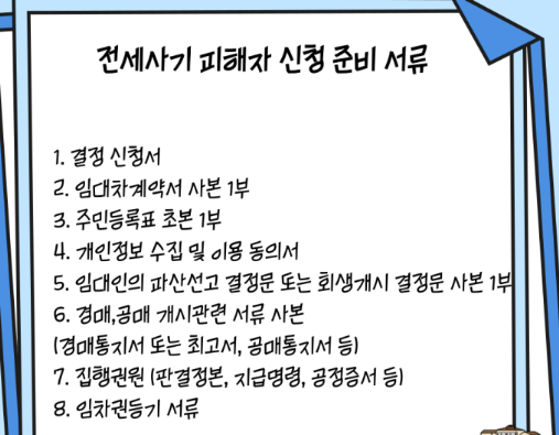 전세사기 피해자 신청 구비서류