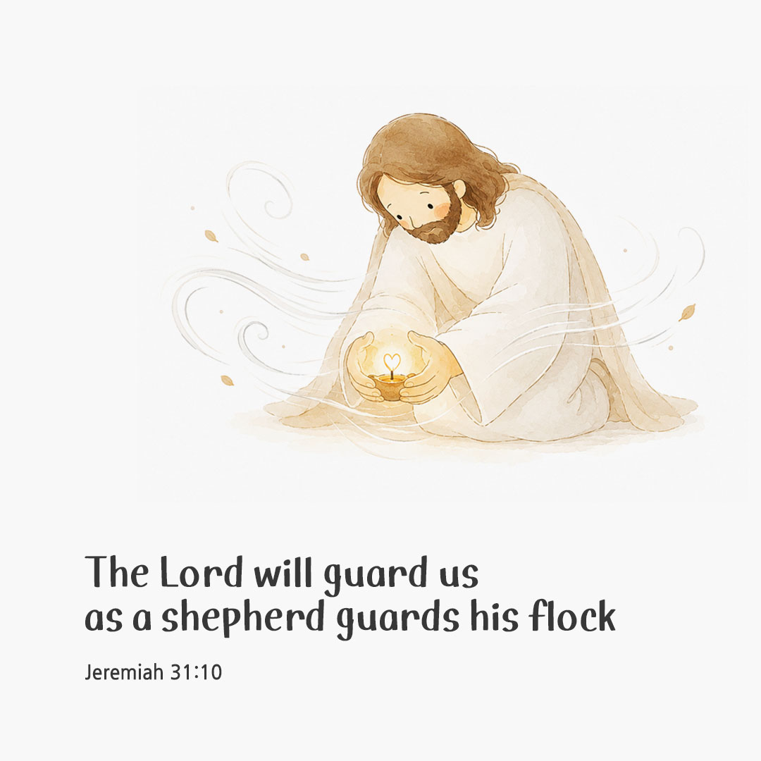 Today's Bible verse card Jeremiah 31:10 scripture image