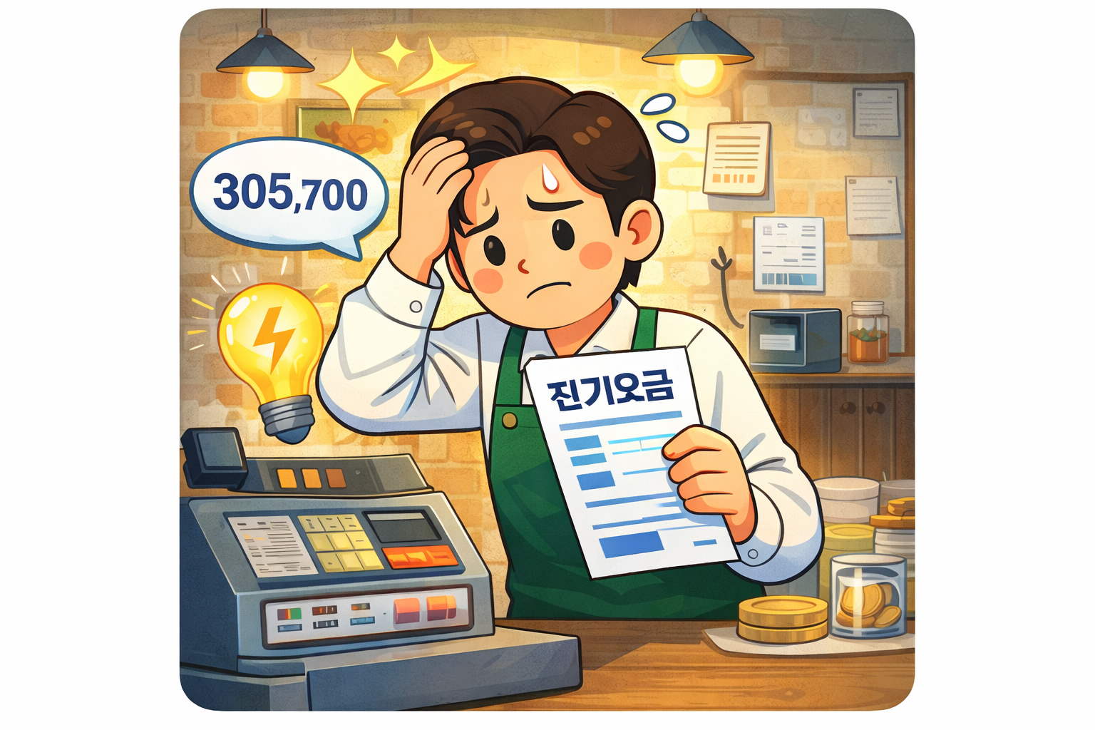 소상공인 전기요금 부담 전기요금 고지서 예시
