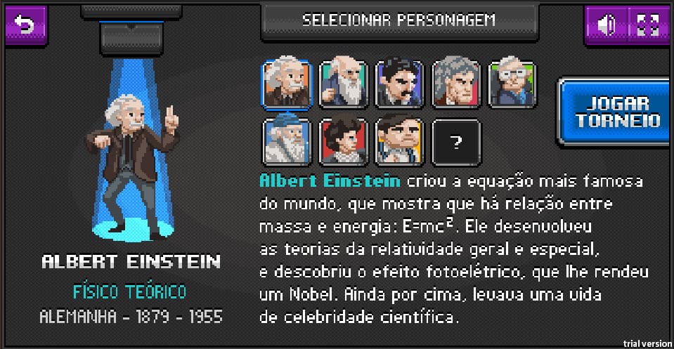 캐릭터 선택화면입니다