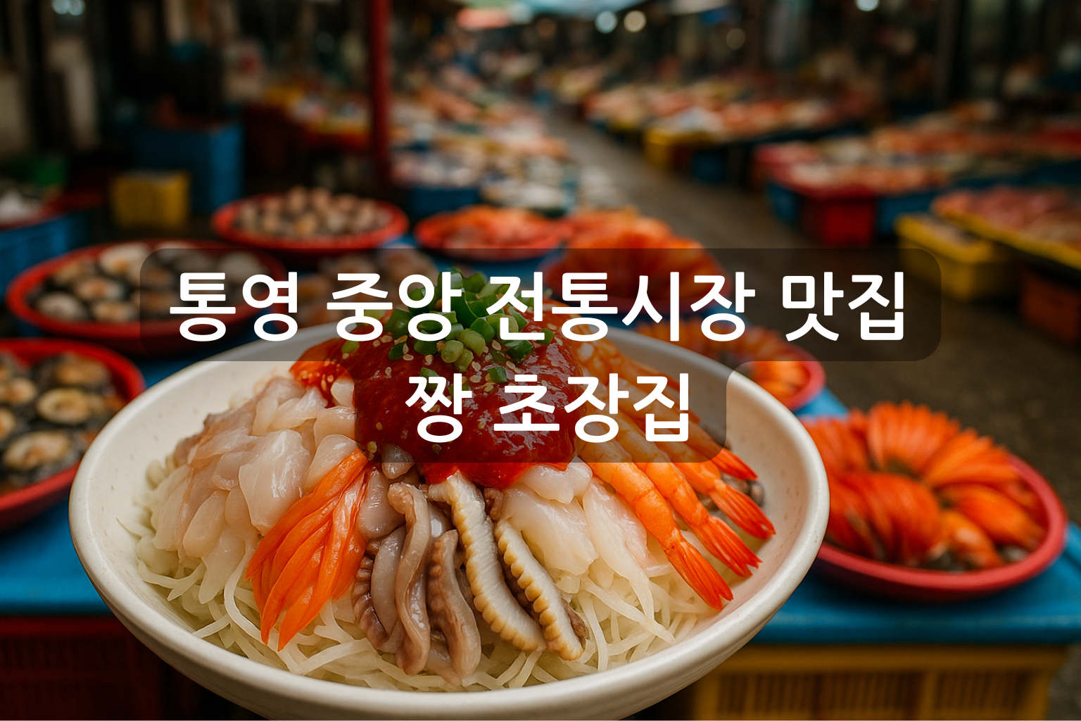 통영 중앙 전통시장 맛집, 짱 초장집
