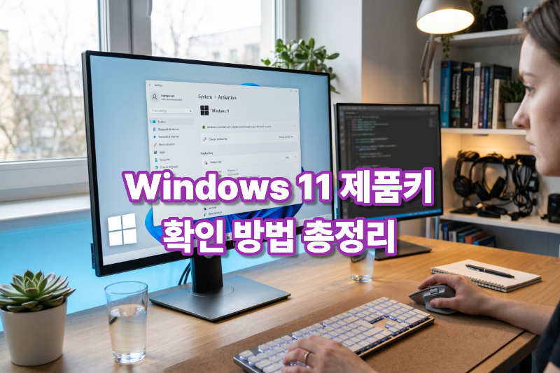윈도우11 제품키 확인 방법 대표 이미지