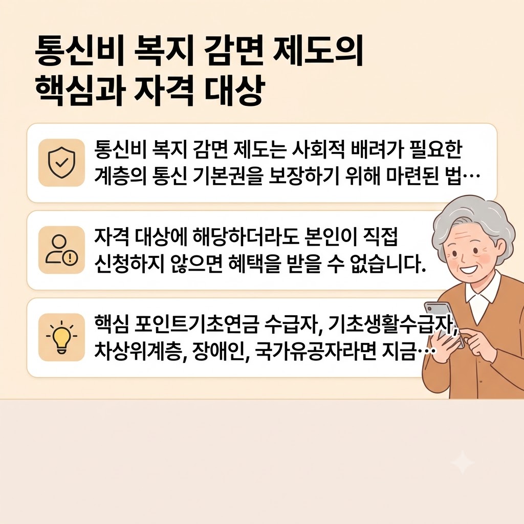 매달 휴대전화 요금 줄이는 법, 통신비 할인 자격 대상자 확인과 신청 꿀팁