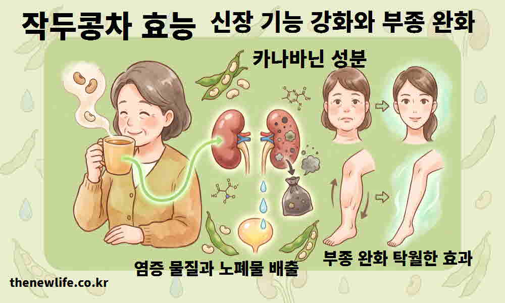 작두콩차 효능 신장 기능 강화 부종 완화