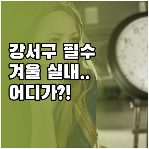 서울 강서구 겨울철 실내 데이트와 아..