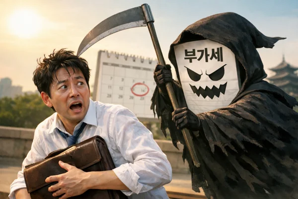 세금 신고 지연을 상징한 이미지