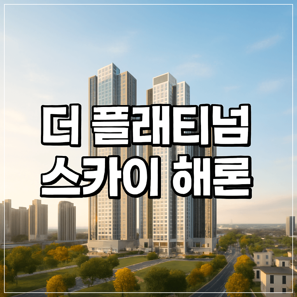 더플래티넘 스카이 해론 분양