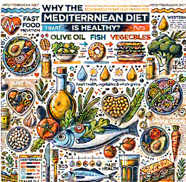 지중해식 식단이 건강에 좋은 이유 관련 사진