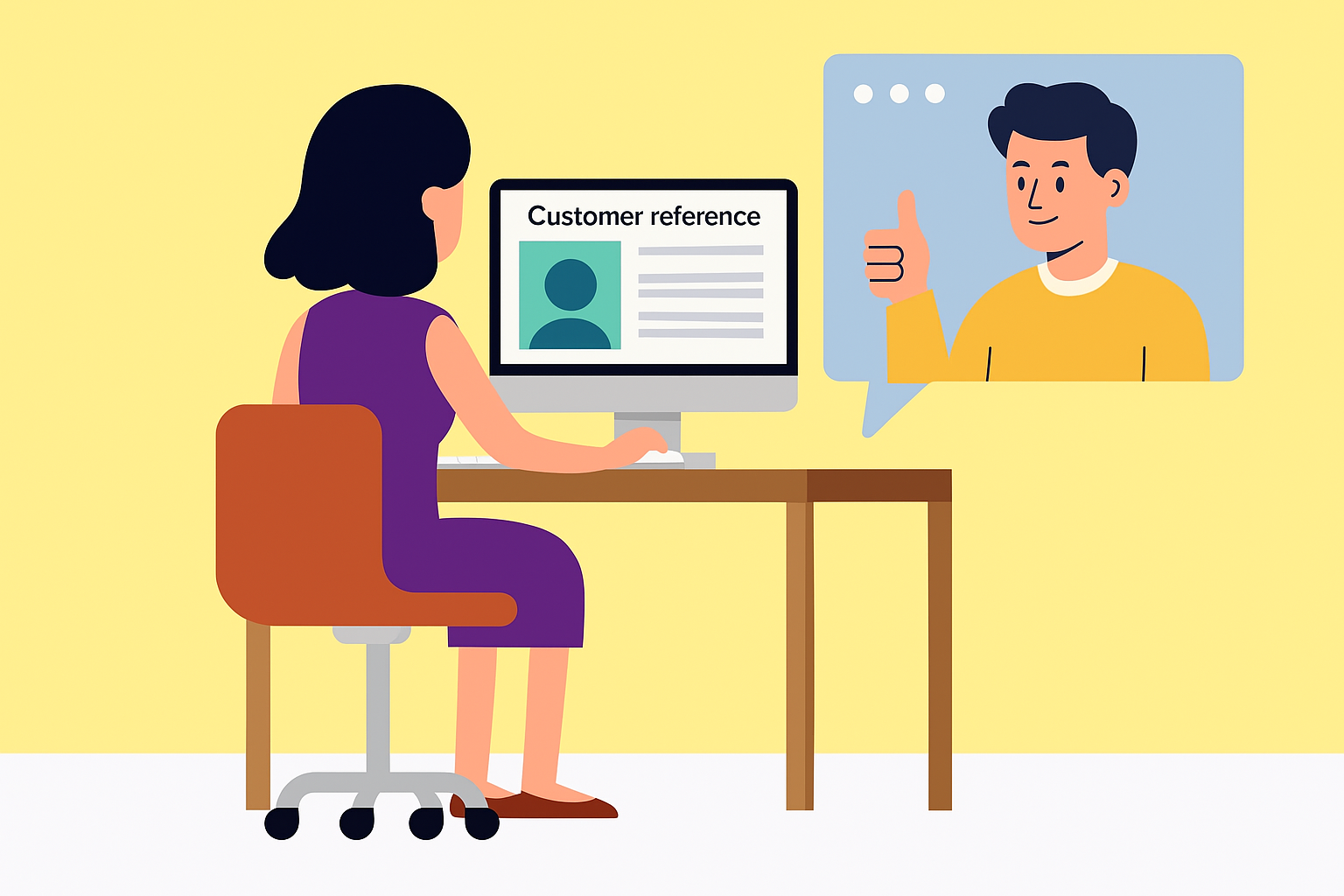 직원이 곧 최고의 레퍼런스 고객을 나타내는 이미지
