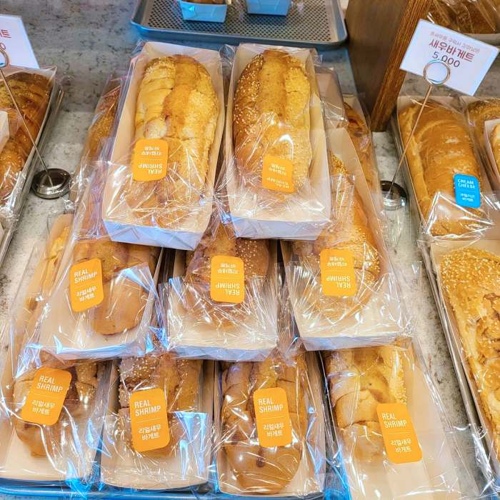 6시내고향 목포 새우바게트 마늘 크림치즈 바게트빵 맛집