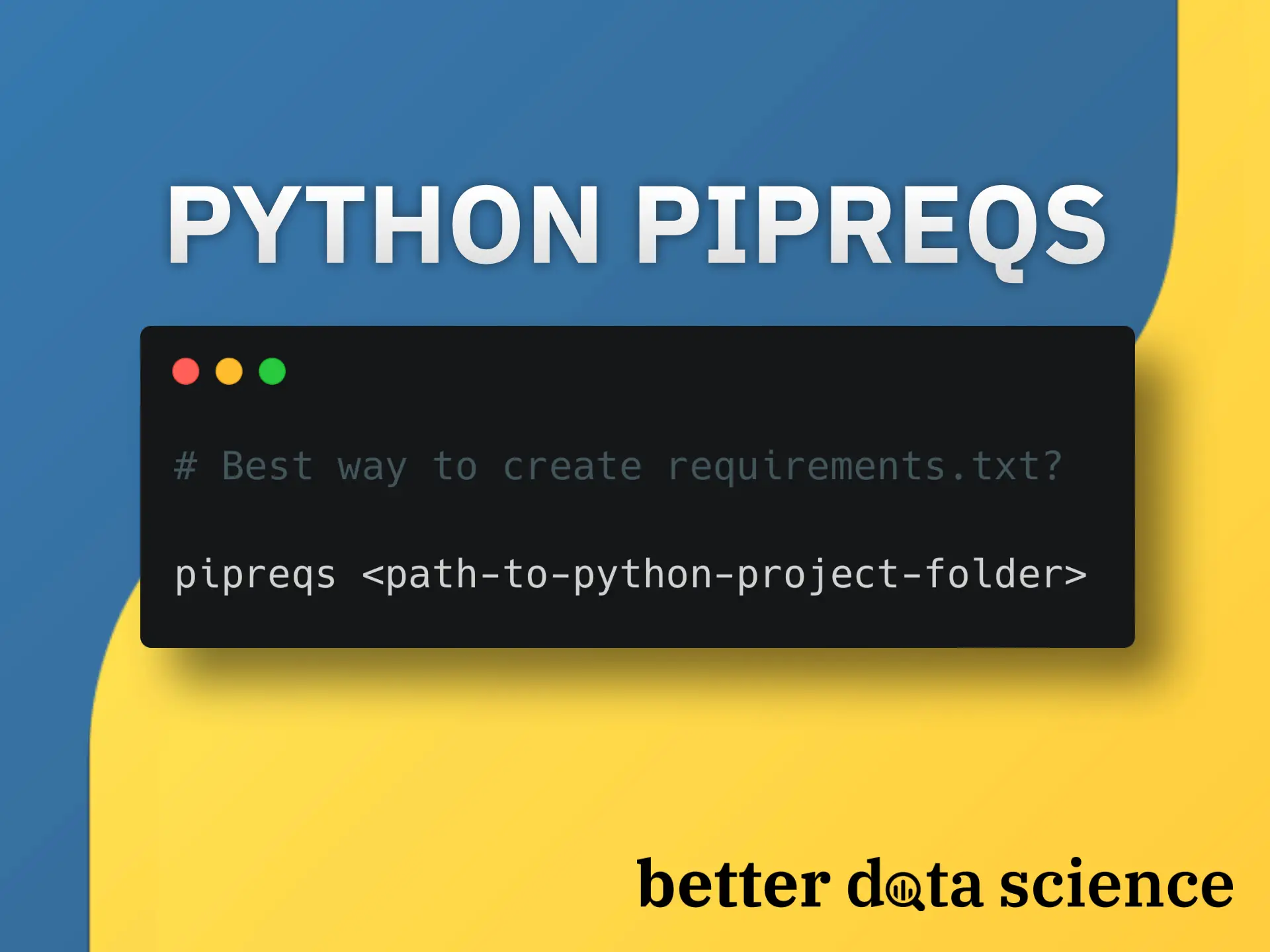 Python) pipreqs - 특정 폴더안에 있는 파이썬 패키지를 requirements.txt 만들어주는 패키지