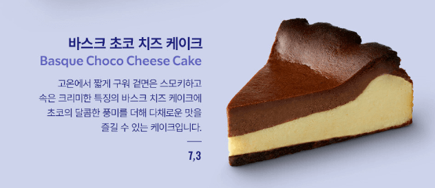 바스크 초코 치즈 케이크