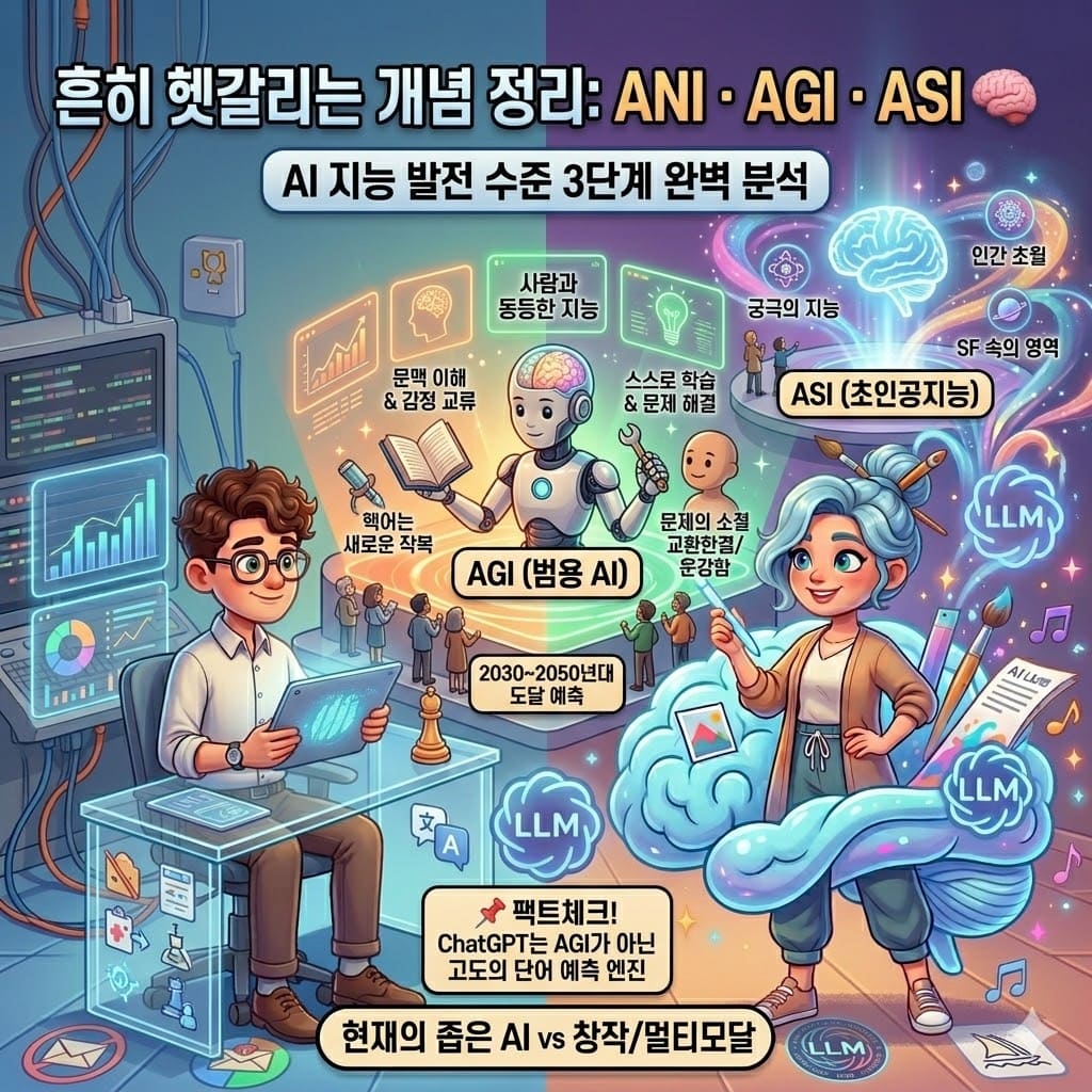 흔히 헷갈리는 개념 정리: ANI &middot; AGI &middot; ASI