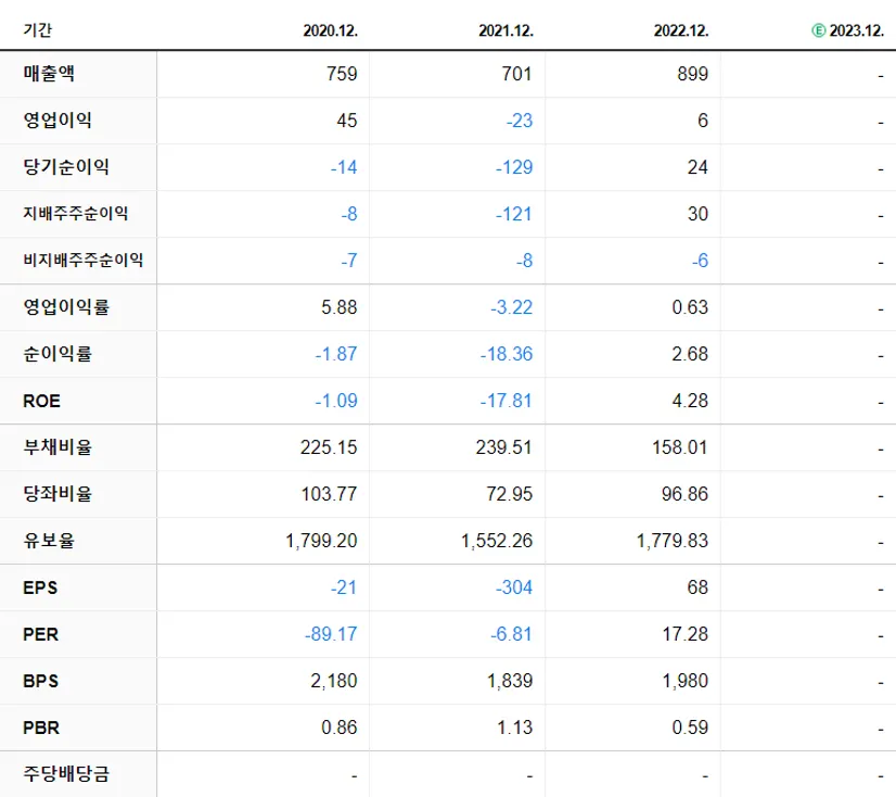 SG 재무제표