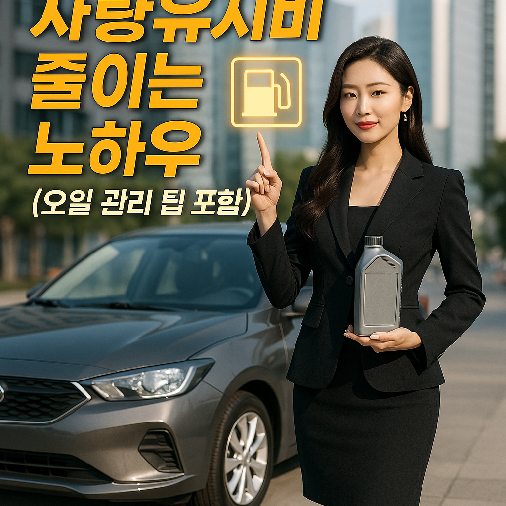 차량유지비 아끼는 꿀팁 대방출 (오일 관리까지~)