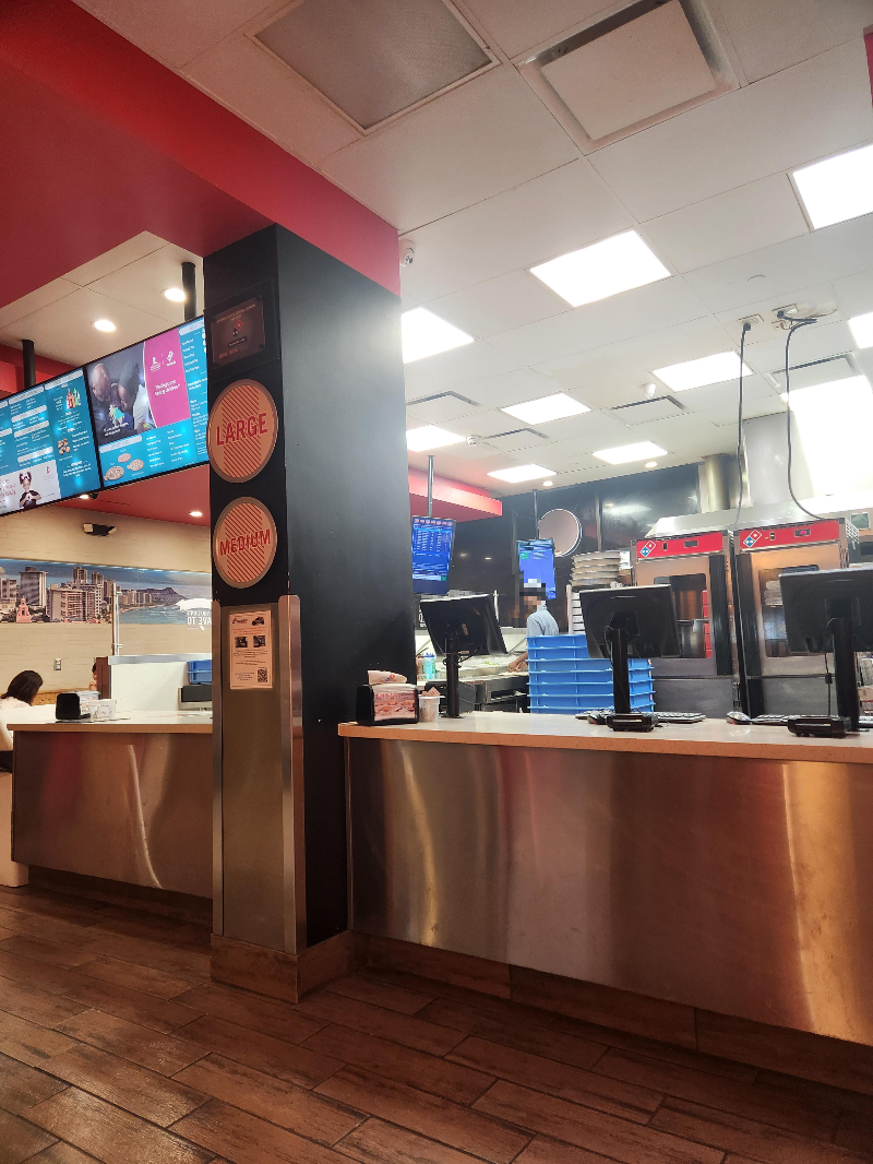 미국 하와이 호놀룰루 와이키키 도미노 피자