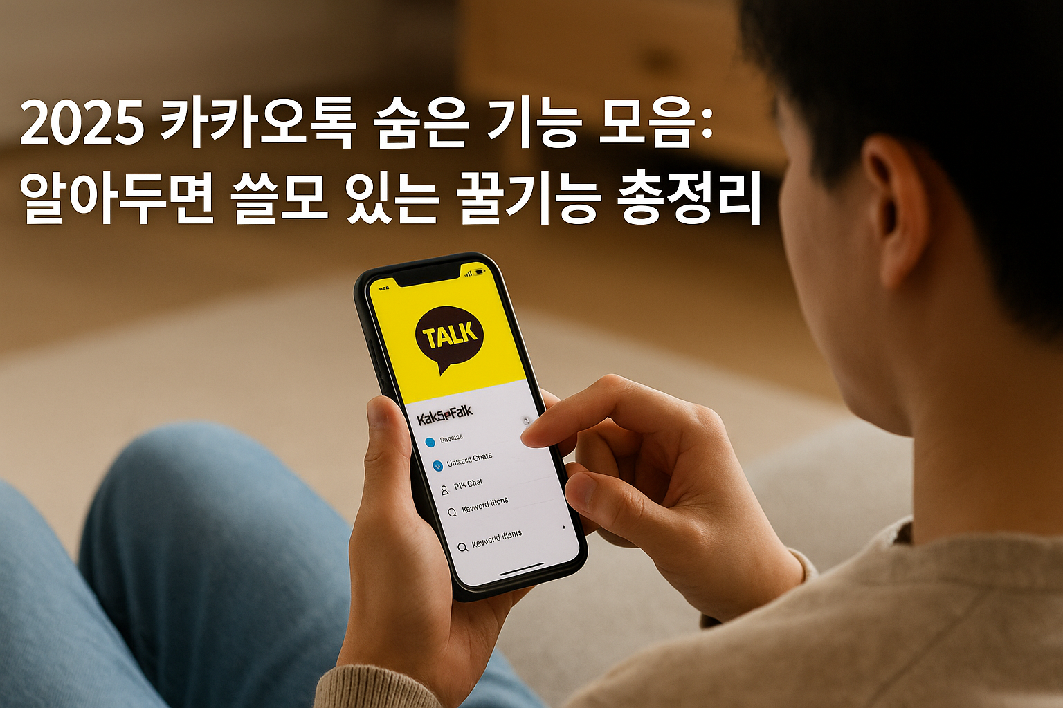 2025 카카오톡 숨은 기능 모음: 알아두면 쓸모 있는 꿀기능 총정리