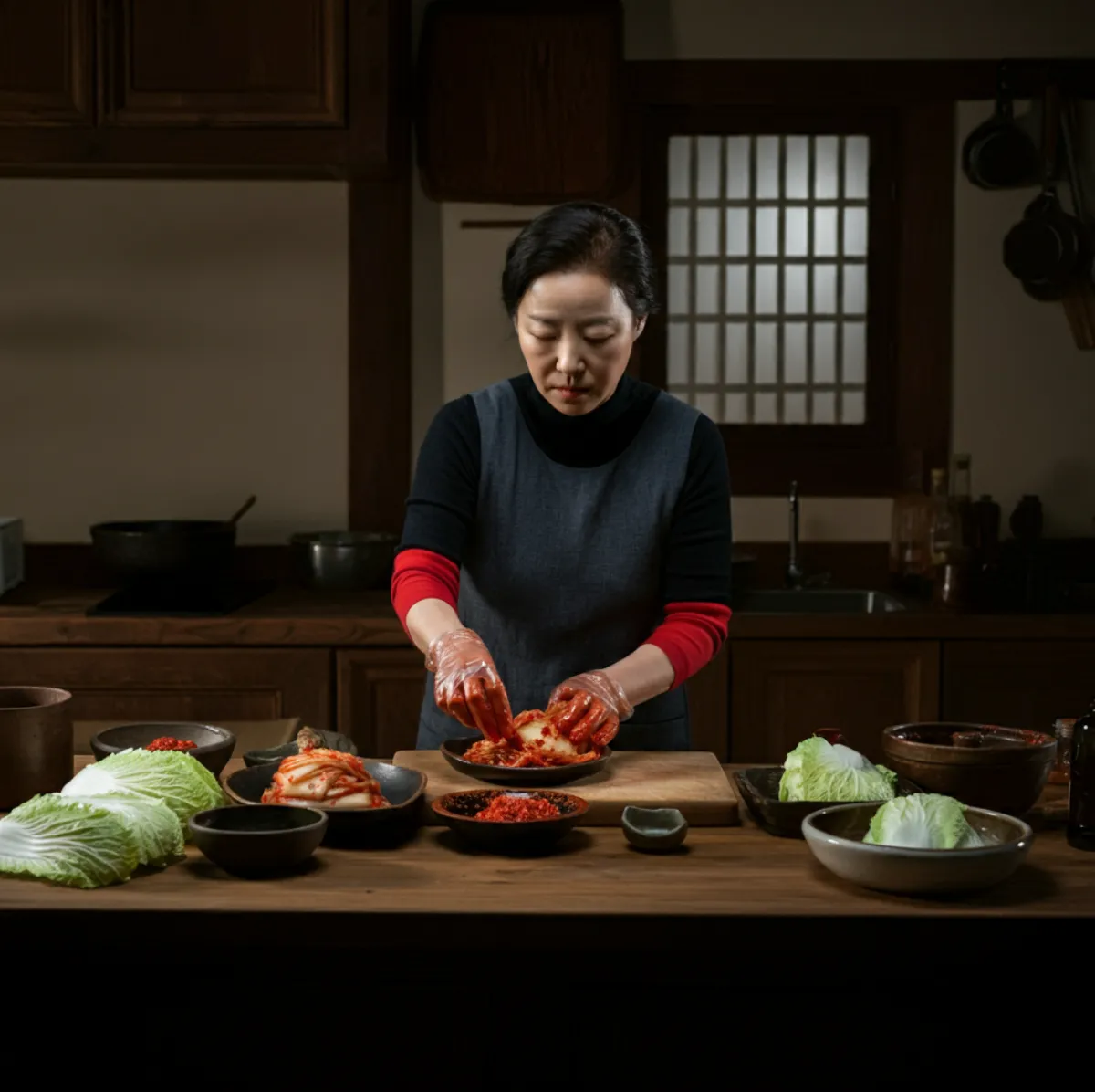 김장하는-한국여자01