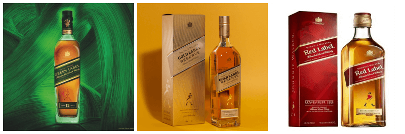 조니워커 그린라벨, 골드라벨, 레드라벨 사진