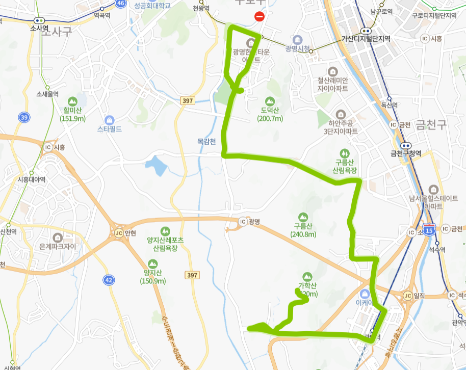 광명-77번-버스-노선-지도