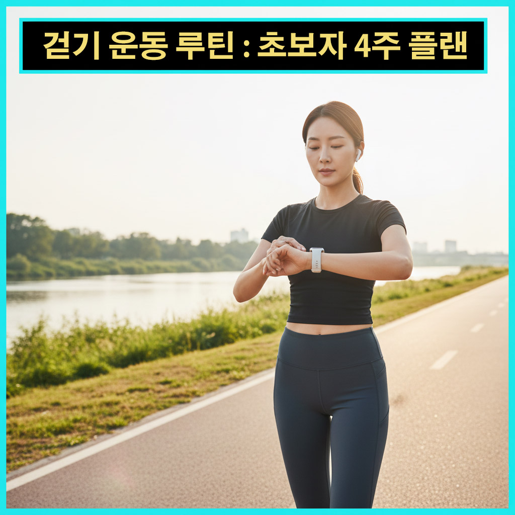 걷기 운동 루틴: 초보자 4주 플랜