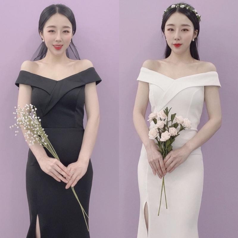 브라이덜샤워원피스 스몰웨딩 피로연 결혼식 2부 브샤 드레스