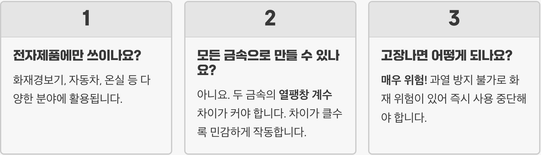 바이메탈 전자제품 필수 부품으로 자리 잡은 이유