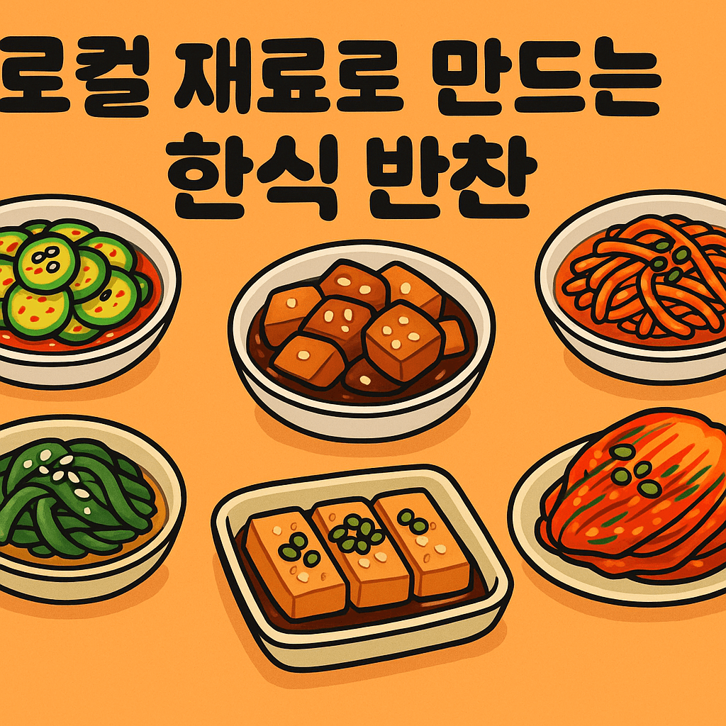 로컬 재료로 만드는 한국의 맛: 꼭 먹어봐야 할 한식 반찬 7선