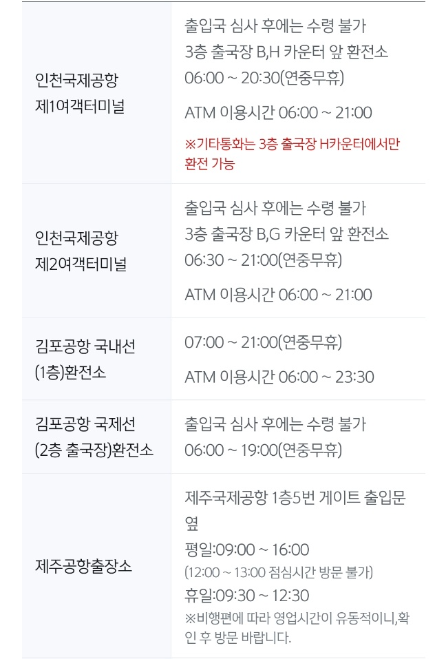 신한은행-엔화-공항수령-장소