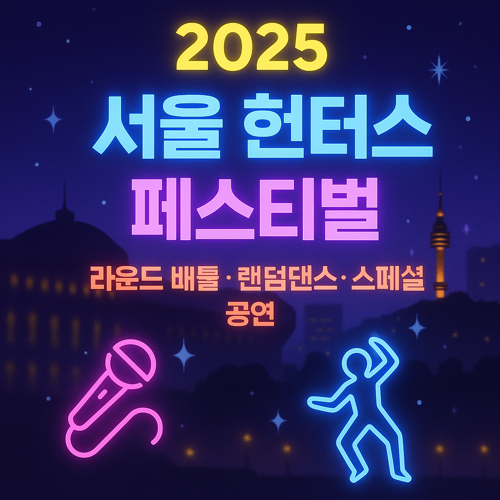 서울광장에서 즐기는 K-POP 경연, 헌터스 페스티벌 안내