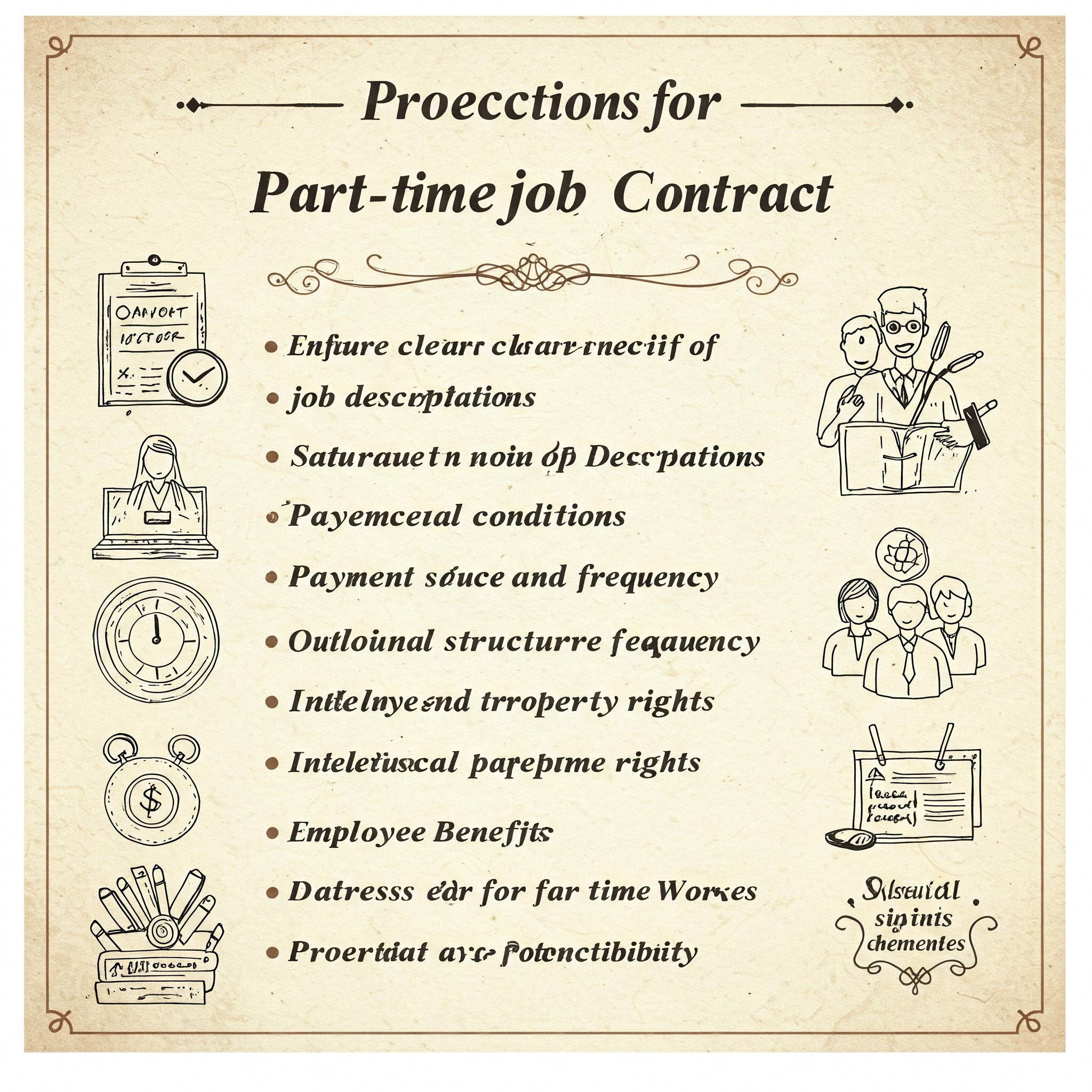 알바 근로계약서 작성 시 주의할 점