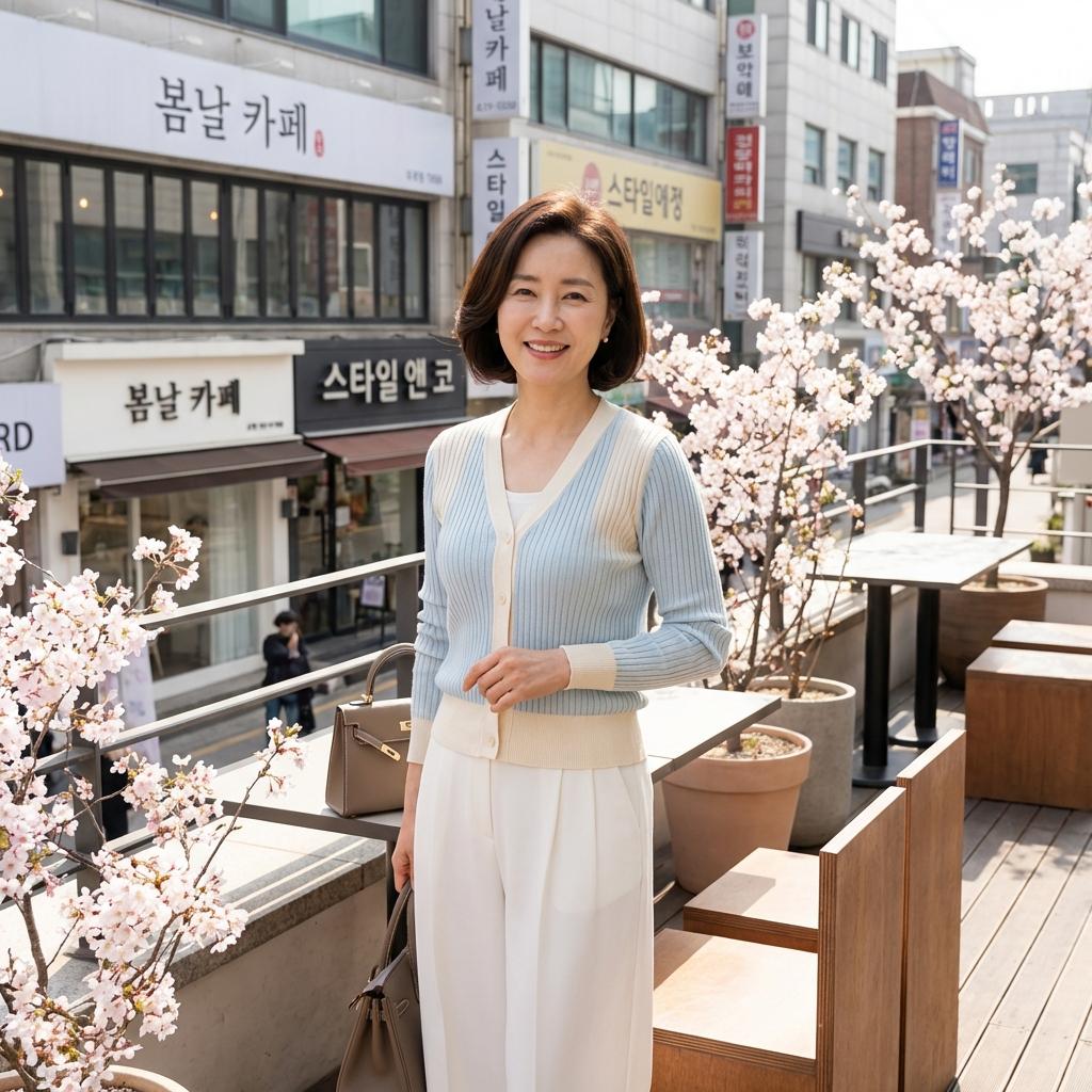 4050 봄 나들이룩 인생 사진 건지는 코디